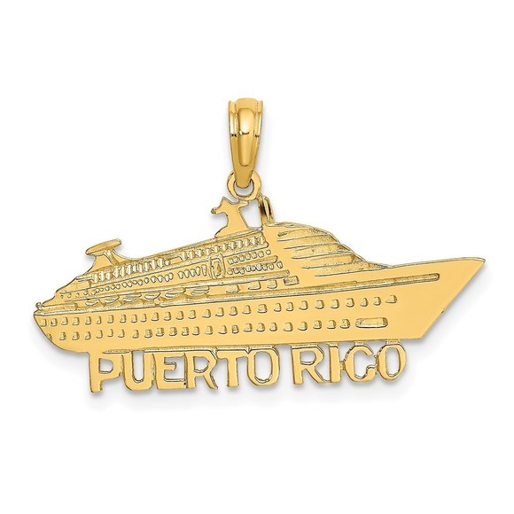 14K Polished PUERTO RICO Cruise Ship Charm,All Products : American Fashion Style Bags On Sale 14K Polished PUERTO RICO Cruise Ship Charm,All Products : American Fashion Style Bags On Sale